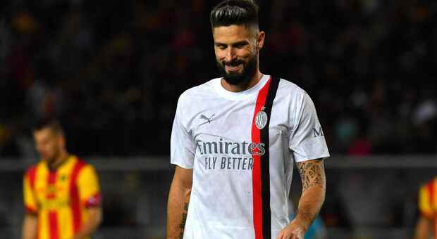 Milan, Giroud squalificato per due giornate dopo il rosso a Lecce: stangata del giudice sportivo