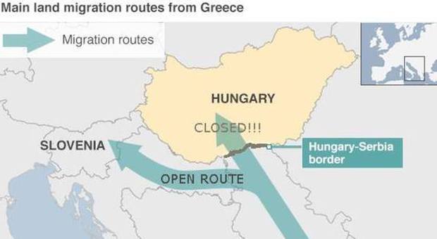 Migranti, una mappa per evitare l'Ungheria: ​il percorso alternativo suggerito su Facebook