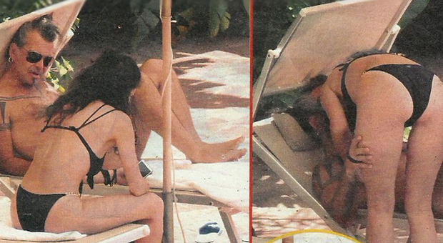 Piero Pelù rocker romantico con la fidanzata Gianna Fratta sotto al sole di Taormina