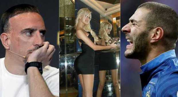 Ribery, Zahia Dehar e Benzema