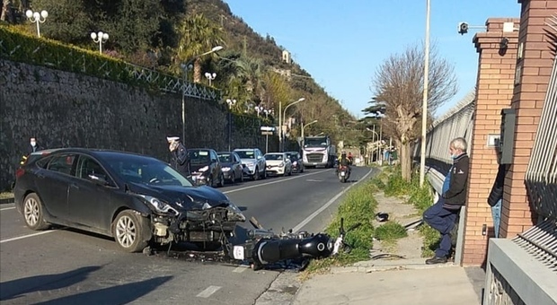 Incidente sulla statale sorrentina: un ferito grave, traffico in tilt a Castellammare