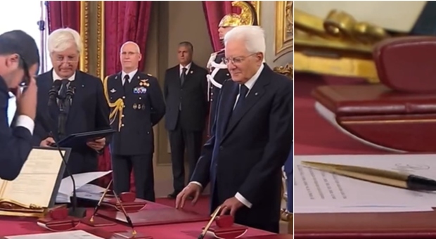 Salvini perde la penna (e si mette gli occhiali), Meloni recita a memoria, Tajani legge: le 5 curiosità del giuramento