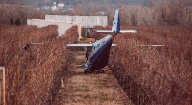 L'aereo caduto a Vidor