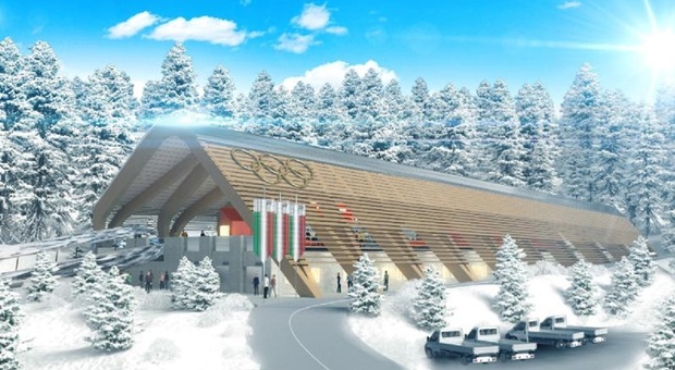 Una parte del progetto della ristrutturazione della pista da bob di Cortina per le Olimpiadi invernali 2026