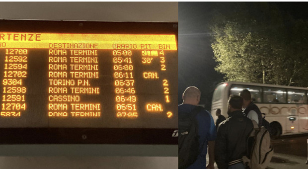 Guasto tra Anagni e Colleferro, cancellati i treni per Roma: bus sostitutivi da Frosinone, ma sono stati insufficienti