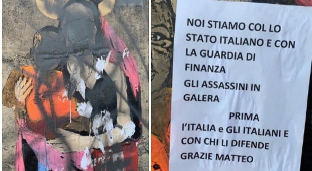Carola Rackete, il murales di Tvboy imbrattato: «Prima l’Italia e gli italiani. Grazie Matteo»
