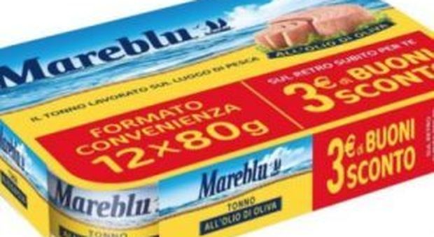 Tonno Mareblù ritirato dai supermercati: «Problemi con la confezione»