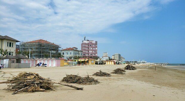 Pesaro, corsa a ripulire la spiaggia mangiata dal maltempo. I bagnini: "Più fondi o meno ombrelloni"