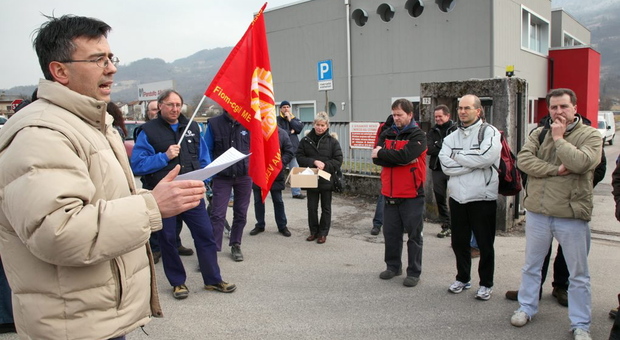 A sinistra il sindacalista Giuseppe Toigo