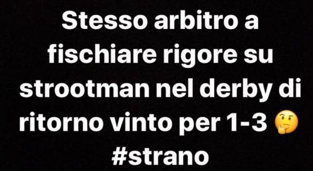 Lazio, Keita ancora contro l’arbitro Di Bello: «E’ lo stesso che fischiò il rigore su Strootman al derby. Strano»