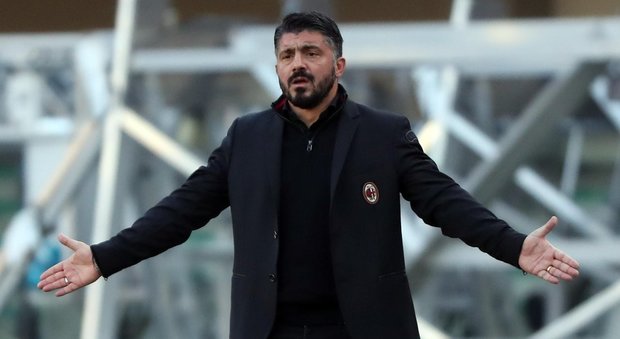 L'allenatore del Milan, Rino Gattuso