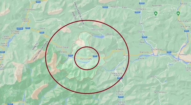 Terremoto nella notte in Friuli Venezia Giulia, epicentro a Forni di Sotto