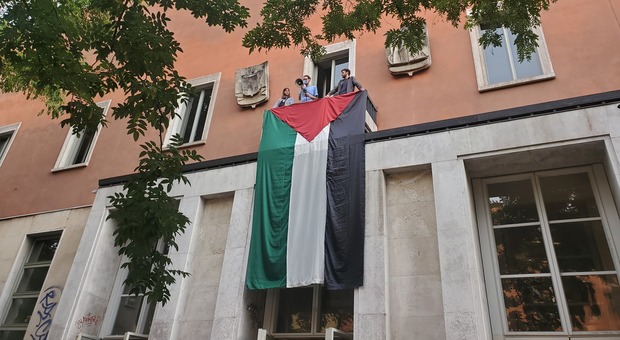 La bandiera palestinese a Padova