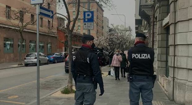 Polizia in Borgo Stazione a Udine