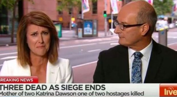 Sydney, la giornalista piange in diretta tv: «Conosco una delle vittime, era madre di 3 bambini»