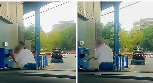 Tangenziale di Napoli, cassa automatica in tilt: automobilista risolve con il "piede di porco"