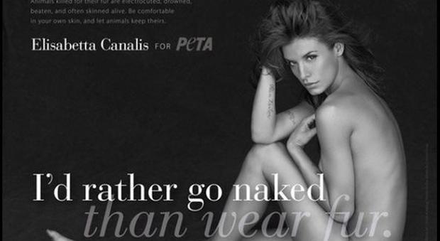 Elisabetta Canalis nuda, la lettera a Vogue: «No pellicce nei magazine»