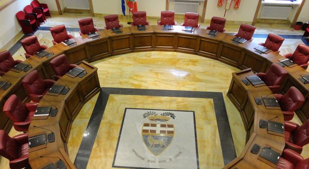 La sala del consiglio provinciale