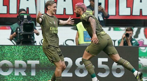 Milan-Lazio 2-0, lo scontro diretto Champions è senza storia: decidono i gol di Bennacer e Theo