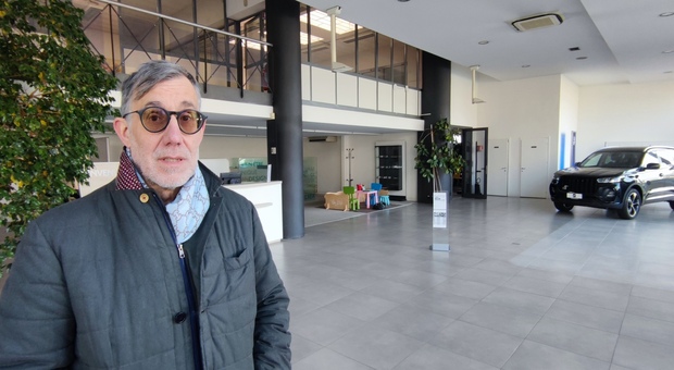 Federico Boldrin, presidente della Boldrin Centro Auto Spa, nel salone di via Fratelli Bandiera a Marghera