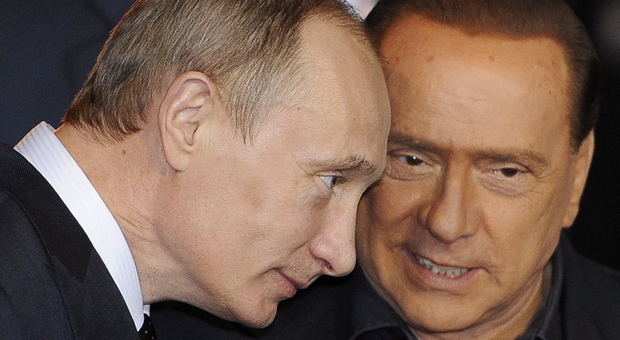 Putin con Silvio Berlusconi