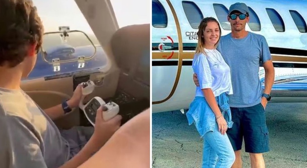 «Il bimbo pilotava l'aereo, lui beveva birra»: papà e figlio morti in un incidente, l'ultimo video choc