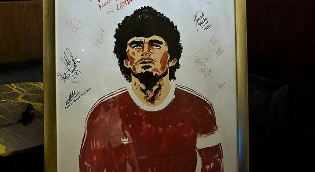All'asta un ritratto di Maradona