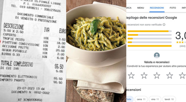 Due euro in più per un piattino di condivisione, il ristorante di Finale Ligure “bombardato” dalle recensioni negative: «Vergogna»