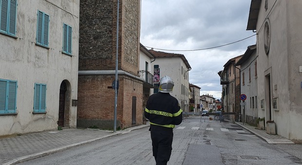 I sopralluoghi dei Vigili del fuoco a Pierantonio