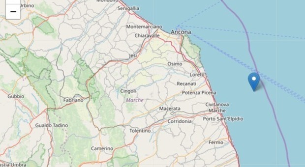 Terremoto nelle Marche, scossa tra Fermo e Macerata: magnitudo 3.3