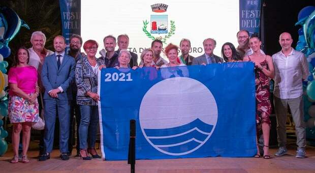La cerimonia della passata edizione 2021 della Bandiera Blu