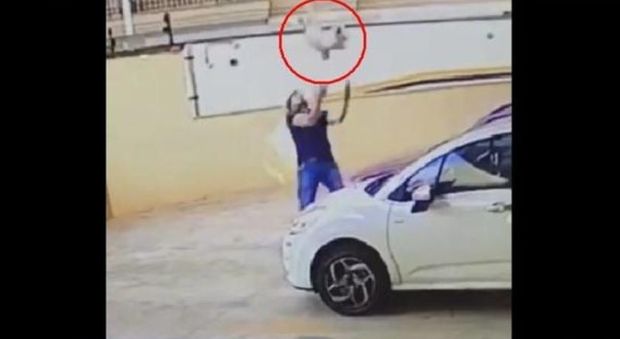 Brasile, uomo salva un cane caduto dal nono piano