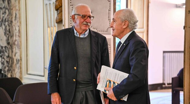 Da sinistra, il filosofo Sebastiano Maffettone e il professore e autore del libro Giulio Maira