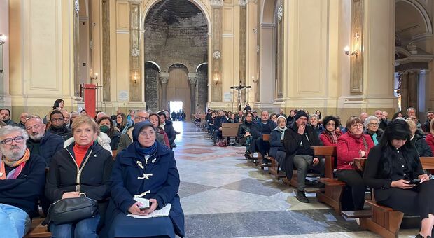 Il raduno nella chiesa di San Giorgio Maggiore
