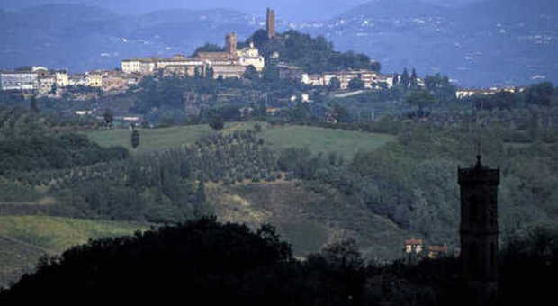 Panoramica del borgo di San Miniato, in provincia di Pisa