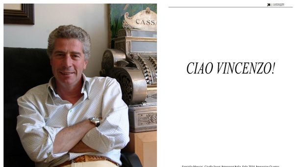 Cisalfa, morto Vincenzo Mancini: la famiglia compra una pagina di giornale per ricordarlo
