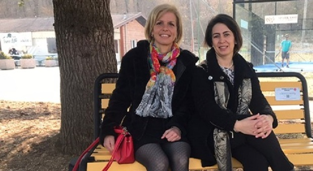 La panchina contro l'endometriosi a Trichiana di Borgo Valbelluna