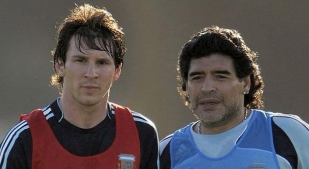 Maradona, il messaggio di Messi: «Voglio vederti di nuovo in salute»