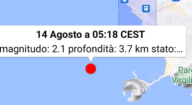 Terremoto a Napoli oggi: scossa con epicentro nel Golfo di Bagnoli
