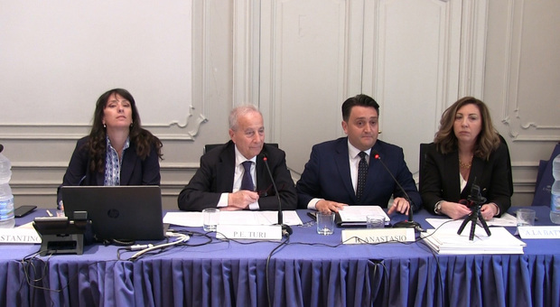Da sinistra Cristina Costantino, Eraldo Turi, Bruno Attanasio e Angela Labattaglia