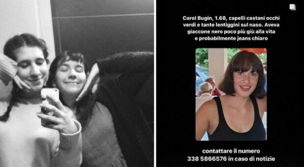 Giulia Cecchettin, la sorella Elena parla di Carol Bugin: «Scomparsa giovedì. Vi prego non di nuovo»