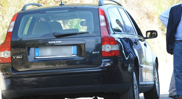 L'auto del sindaco di Pollica, Angelo Vassallo, nella quale fu trovato il cadavere