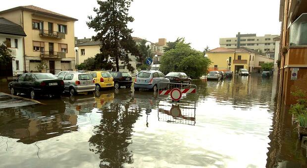 Piove poco in Polesine, ma spesso i fenomeni sono violenti e provocano allagamenti