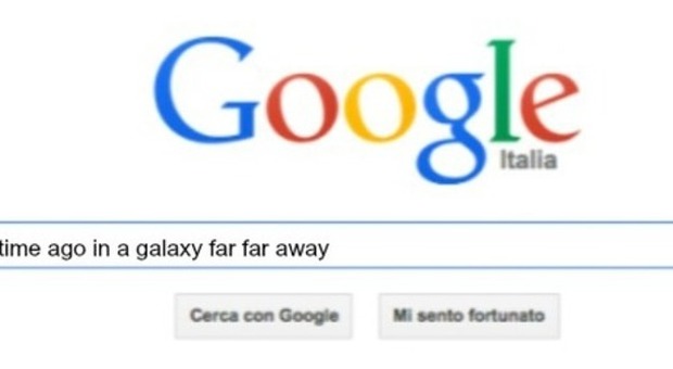 Scrivi "a long time ago in a galaxy far far away" su Google: ecco cosa succede