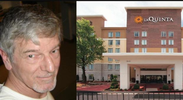 Marino Marcon di San Fior el'hotel La Quinta ad Hapesville (Atlanta) dove il 68enne è stato arrestato