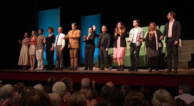 Spettattori in scena al Teatro Vittoria
