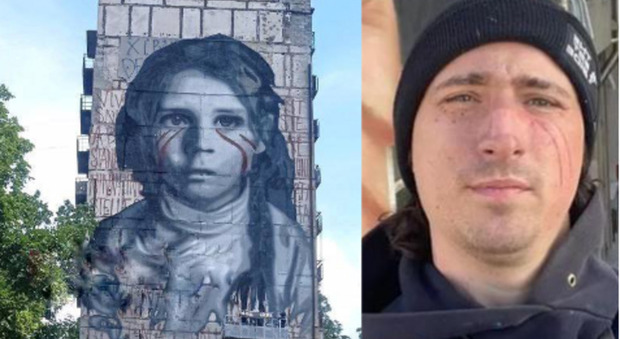 Jorit, il «Banksy italiano» ha realizzato un nuovo murale a Mariupol: «Il regime di Kiev non è democratico». Polemiche in Ucraina (e non solo)
