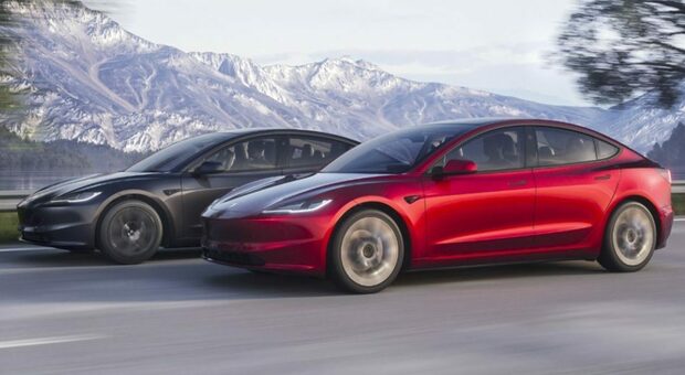 La rinnovata Tesla Model 3