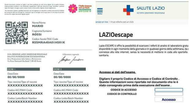 Green pass Lazio, come ottenere il certificato vaccinale senza Spid: «Il tuo referto in un click»