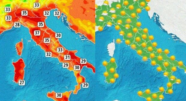 Ferragosto, Italia nella morsa del caldo: a Roma 37 gradi, in Sardegna fino a 40. Nerone infiamma la Penisola
